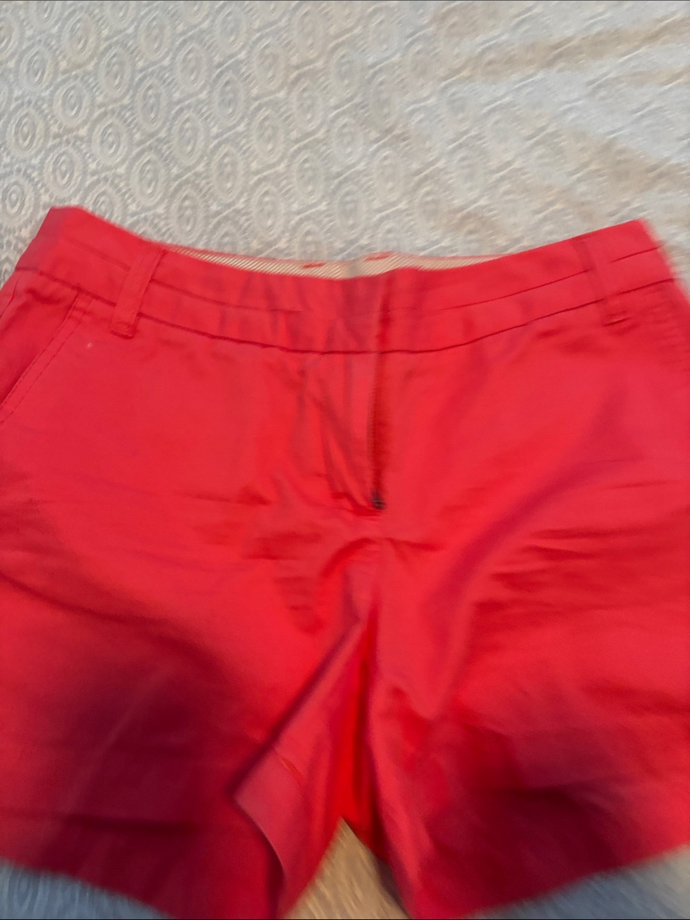 Dalia Collection Bright Red Mid-Rise Women's Shorts
